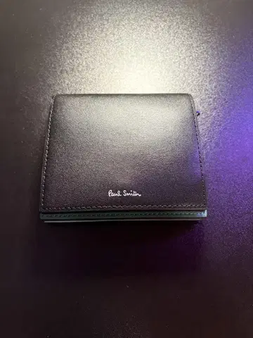 Paul Smith 블랙 가죽 접이식 지갑