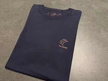 [ Let LOOSE ] navy logo tee (XXL)