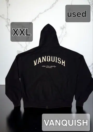 뱅기쉬 VANQUISH XXL 집업 후드 부착 후드티