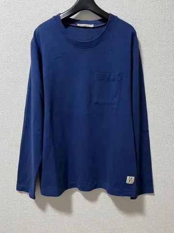 Nudie Jeans 긴팔 T셔츠 M RUDI POCKET TEE 블루