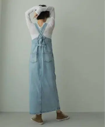 EDWIN x ETRETOKYO CORE 데님 하이라이즈 서스 스커트 M