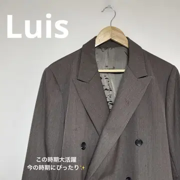 Lui's 브라운 더블 브레스트 테일러드 자켓