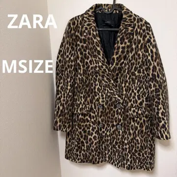 ZARA 레오파드 레오파드 무늬 코트 M