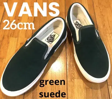 반스 스웨이드 그린 슬립온