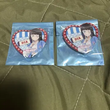Aqours 캔뱃지 러브 라이브! 15주년 기념 쿠로사와 다이아