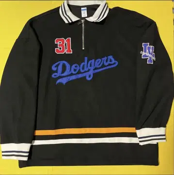 Dodgers 바시티 자켓 XL 블랙