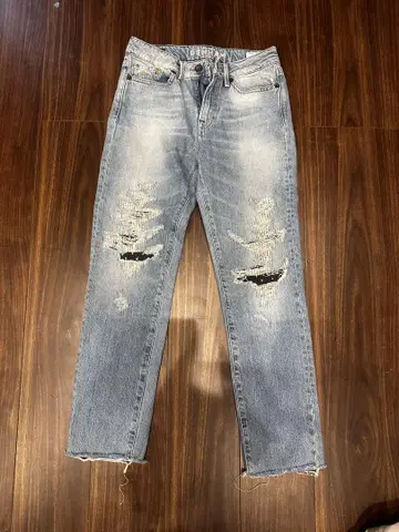 DENHAM 덴함 데미지 데님 사이즈 26