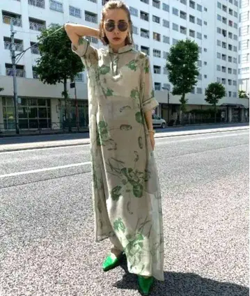 ISLA PIPING SHEER DRESS ameri vintage