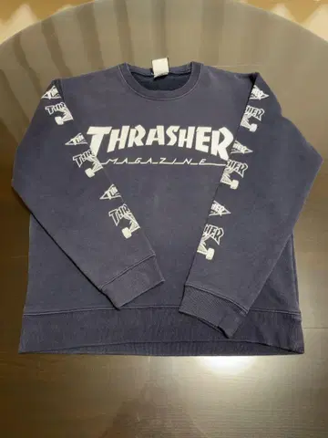 THRASHER 트레셔 트레이닝복 네이비 짧은 기장