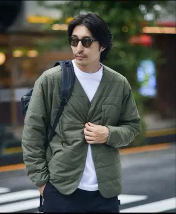 SNOW PEAK 퀼팅 자켓 가디건