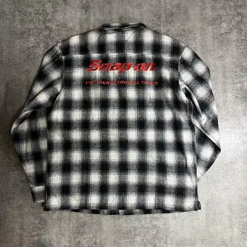 Snap-on 스냅온 체크 플란넬 셔츠 옴브레