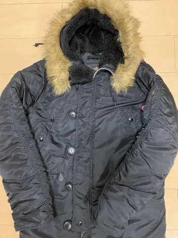 Alpha Industries 블랙 밀리터리 자켓 M