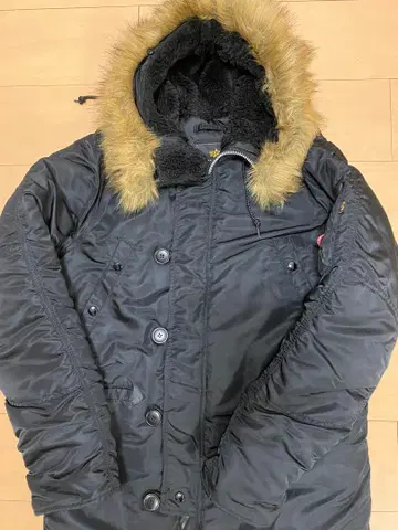 Alpha Industries 블랙 밀리터리 자켓 M