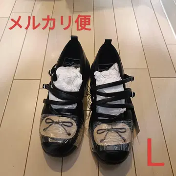 GU 멜리 제인 신발 로쿠 rokh BLACK 블랙 L 새상품