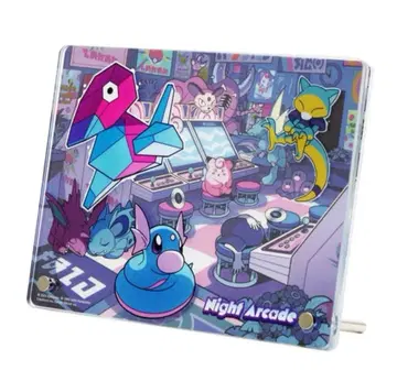 포켓몬 센터 다리 달린 아크릴 스탠드 Night Arcade 폴리곤