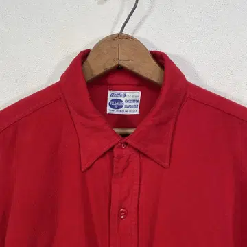 60s 빈티지 PILGRIM 샤모아 아크로스 셔츠 밴드 포함 LARGE