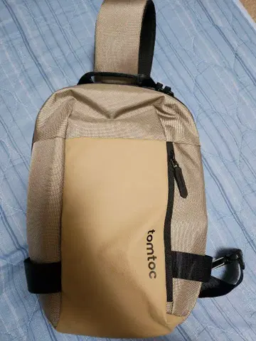 tomtoc 숄더백 베이지/블랙