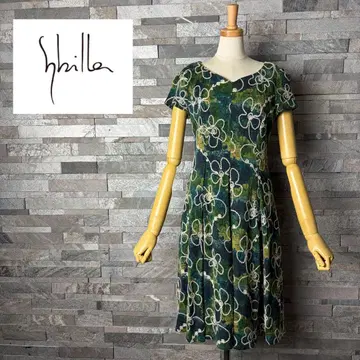 Sybilla 시빌라 플라워 자수 스트레치 울 원피스 M 사이즈