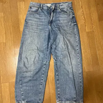ZARA 라이트 블루 와이드 레그 데님 EU40