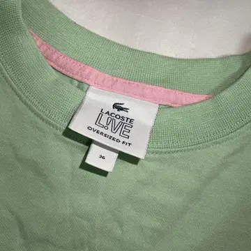 LACOSTE 그린 T셔츠 US S