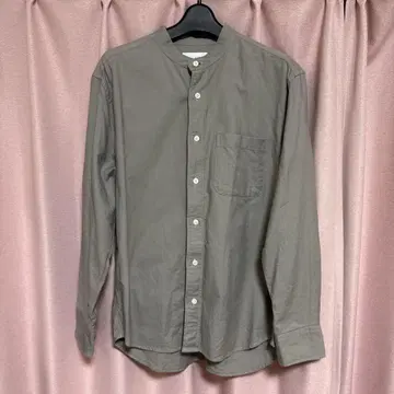 매뉴얼 알파벳 프리미엄 옥스 밴드 카라 셔츠