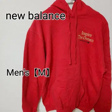 z166 [new balance] 후드티 (남성용 M) 레드