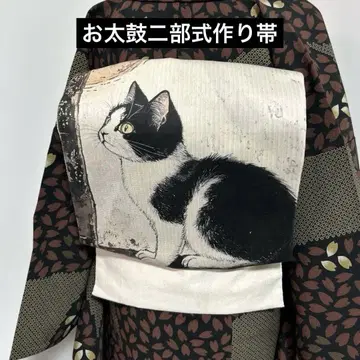 핸드메이드 만들기 오비 오태고 이부식 우타가와 히로시게 고양이
