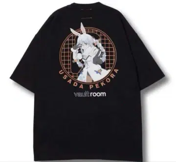 우사다 페코라 vaultroom VR x PEKORA TEE 블랙