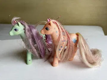 레어 1980s 빈티지 마이 리틀 포니 2체 세트 Hasbro