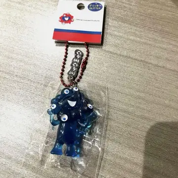 미야쿠미야쿠 글리터 파란색 아크릴 키링