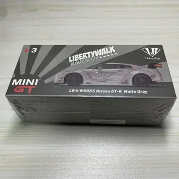 MINI GT LB WORKS Nissan GT-R Matte Grey