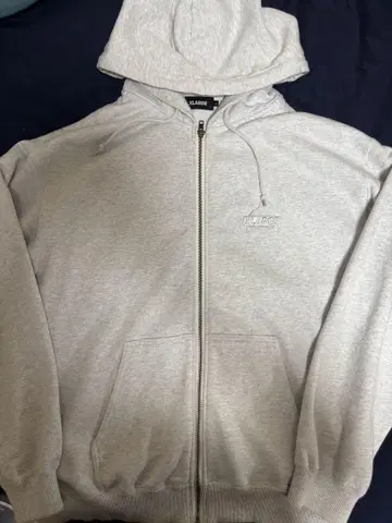 xlarge 지퍼 후드티 L 사이즈 그레이