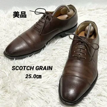 새상품급 SCOTCH GRAIN 스코치 그레인 스트레이트 팁 브라운 25