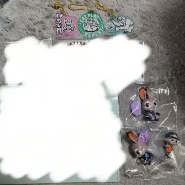 주토피아 주디 오마이카페 아크릴 키링 가챠가챠