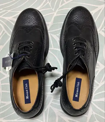 미사용! 윙팁 Kent Club 가죽 신발 블랙 27cm