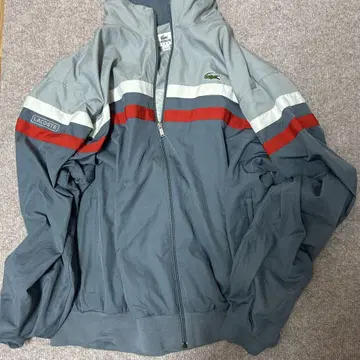 LACOSTE SPORT 스트라이프 나일론 자켓