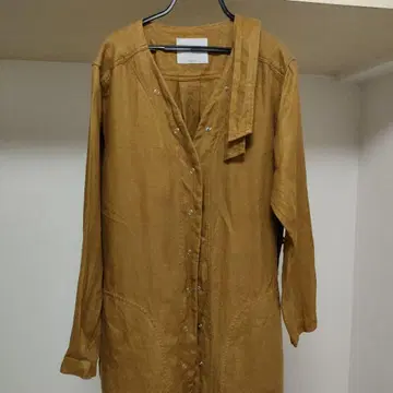 오크 리넨 100% 코트
