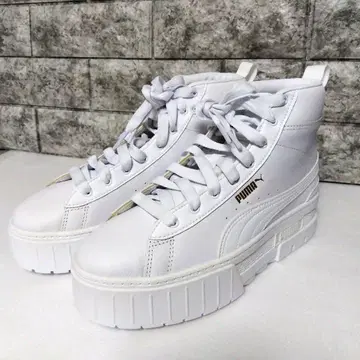 PUMA 푸마 메이즈 미드 하이컷 스니커즈 화이트 24cm 화이트