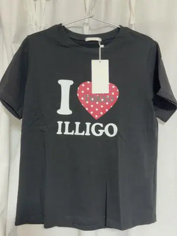 ILLIGO 이리코 I LOVE 셔츠 블랙 TOKYO