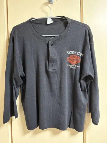 Harley-Davidson 7부 소매 티셔츠 짧은 기장 구제 의류
