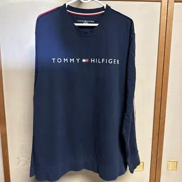 TOMMY HILFIGER 네이비 긴팔 셔츠 XL