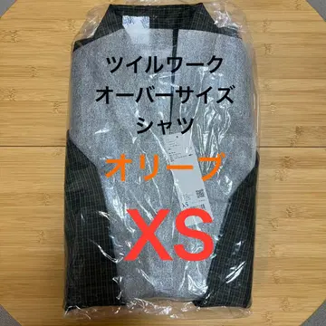 UNIQLO U 트윌 워크 오버 사이즈 셔츠 올리브 XS 미개봉 새상품