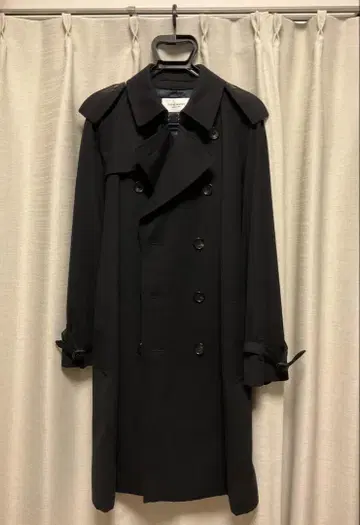 UNITED ARROWS 코튼 울 트렌치코트 네이비 일본제