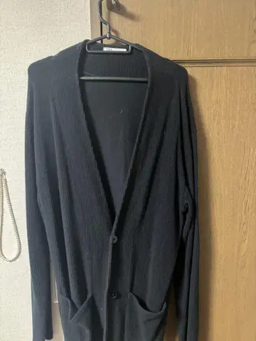 ZARA 블랙 리브 가디건