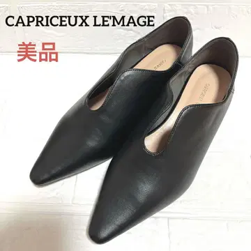 새상품급 CAPRICEUX LE'MAGE 블랙 하이힐 36 22.5cm