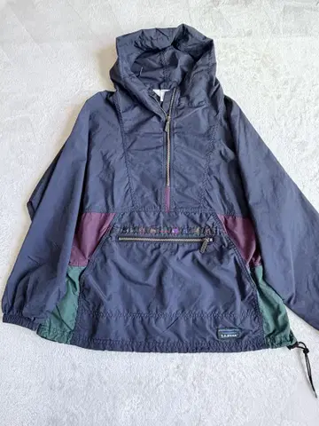 80s LLBean(엘엘빈) 빈티지 나일론 아노락 후드티