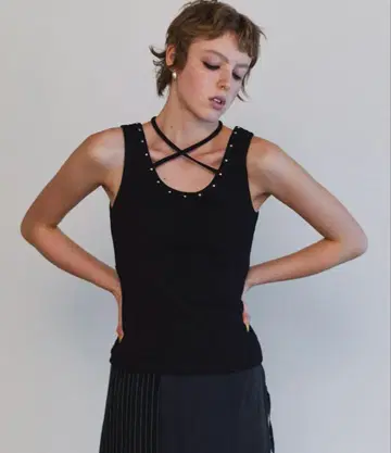 Pigment Processing Studs Tank Top