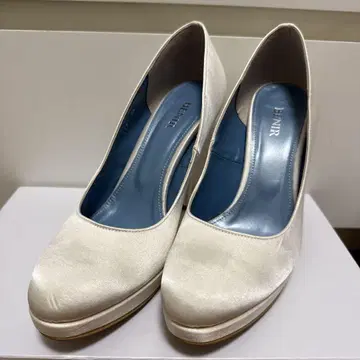 BENIR 화이트 12cm 힐 24.5cm 브라이덜 슈즈