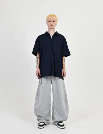 L2111 S gray 벌룬 스웨트 팬츠 지하인