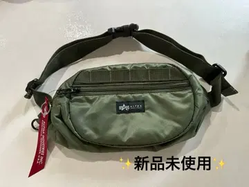 미사용 새상품 ALPHA INDUSTRIES 올리브 그린 숄더백